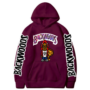 เสื้อฮู้ดดี้ผู้ชายไซส์ใหญ่ ผ้าคอตตอนผสมโพลีเอสเตอร์ คุณภาพสูง ทรงหลวม ไหล่ตก ลาย <span class=keywords><strong>Backwoods</strong></span> Cookie RAW <span class=keywords><strong>ราคา</strong></span>ถูก - Product Image 6