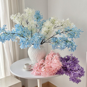 ดอกซากุระประดิษฐ์ ยี่ห้อยาสุโนบุ กิ่งเดี่ยว สีม่วงอ่อน ชมพู ฟ้า ขาว สำหรับตกแต่งงานแต่งงานและบ้าน - Product Image 1