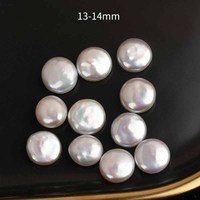 Perles en vrac de qualité supérieure, neuves, en forme de bouton baroque miroir, perles naturelles d'eau douce, en forme de pièce de monnaie, pour la fabrication de bijoux