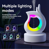 Humidificateur ultrasonique portable électrique anti-gravité avec lumière colorée et musique, aromathérapie, contrôle par application, faible bruit