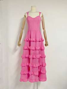 Français <span class=keywords><strong>Vintage</strong></span> Sexy élégant licou <span class=keywords><strong>gaine</strong></span> ventre gâteau ourlet longue épissage couleur unie robes tenue décontractée pour les femmes - Product Image 2