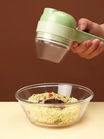 Multifunctionele Automatische Draadloze 4 In 1 Handheld Ui Chili Vlees Stamper Keukengereedschap Groentesnijder Chope