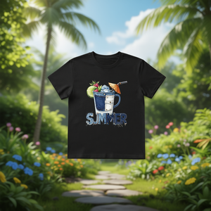 T-Shirt Unisex 100% Cotone 210GSM, Maglietta Casual Traspirante e Resistente con Grafica Estiva - Product Image 3