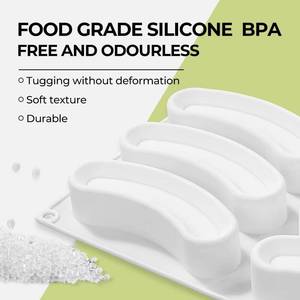 MUYULINS factory can customize multi-cavity <b>baking</b> molds, rectangular LFGB platinum food-grade <b>silicone</b> mousse cake molds - Product Image 6