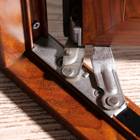 Fenêtre moustiquaire d'intérieur RG50 de haute qualité en gros moustiquaire en acier inoxydable moustiquaire en bois plaqué aluminium fenêtre personnalisée