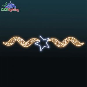 Vente chaude Lumière LED motif étoile croisée pour extérieur, étanche IP65, pour décoration de festival dans les places publiques et les centres commerciaux - Product Image 6