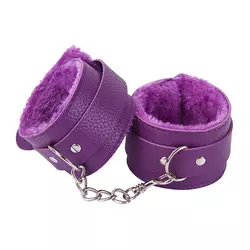 La meilleure vente de jouets sexuels érotiques pour femme réglable en cuir PU peluche cheville manchette contraintes <span class=keywords><strong>Bondage</strong></span> - Product Image 6