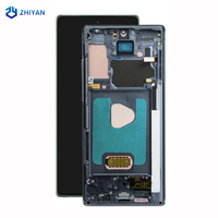Écran OLED de remplacement pour appareil mobile avec cadre, assemblage d'affichage numérique Full HD en gros pour Samsung Galaxy Note 20
