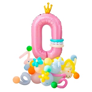 Primo <span class=keywords><strong>compleanno</strong></span> del bambino 40 pollici palloncino digitale post per ragazzi e ragazze bambini in festa decorazione - Product Image 1
