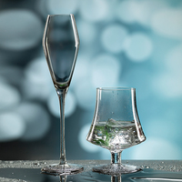 Gobelet de luxe en cristal personnalisé, gobelet de Bar, Champagne, verre gris galvanisé, gobelet de Restaurant, flûtes de Champagne de Brandy, verres à vin