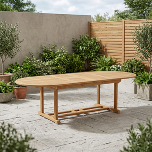 Table à manger rectangulaire moderne extensible OEM en teck massif, idéale pour appartement, étanche, écologique, durable, 10+ places - Product Image 3