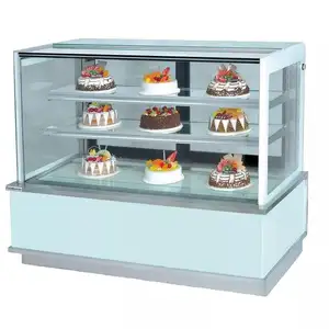빵집 쇼케이스 케이크 디스플레이 냉장고 과자 Led 카운터 탑 디스플레이 냉장고 따뜻한 케이스