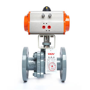 Válvula de bola neumática con brida Q641F 16C de acero inoxidable 304 para vapor de alta temperatura DN15 a DN200 - Product Image 1