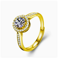 Bague en moissanite en forme de cube de sucre, faite à la main, style luxe léger haut de gamme, tendance mode, bijou de doigt