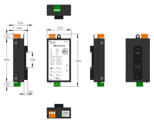 Compatible avec Milesgo Modbus, BACnet vers BACnet IP, Modbus TCP, OPC UA, MQTT, certification CE, système BA, collecte de données IoT - Product Image 2