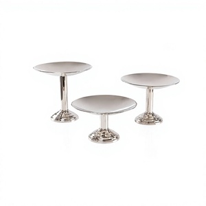 <b>Set</b> Of 3 Stainless Steel Cake Stand With Greatest Quality Different Sizes Cake Decorating Stand By Home Arts - Product Image 1