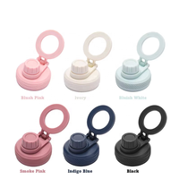 Bouteille d'eau de sport en acier inoxydable de 1000 ml avec couvercle magnétique et support magnétique pour téléphone portable de haute qualité