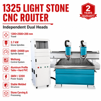 Routeur CNC Chenmai 1325 1300x2500mm avec deux broches indépendantes de 3,7 kW pour le travail du bois et de la pierre