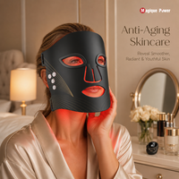 Masque LED Magique Power 2026, 460nm 590nm 630nm 850nm, Thérapie par Lumière Rouge, Quatre Puces LED, Masque Facial à Lumière Rouge