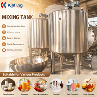 Mélangeur Commercial 1100L en Acier Inoxydable SS304 avec Agitateur et Pompe pour Bière, Vin, Kombucha, Liqueurs et Produits Chimiques