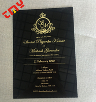 Carte d'invitation en acrylique avec réception de mariage, carton de réception de mariage, nouveau Design, 2021