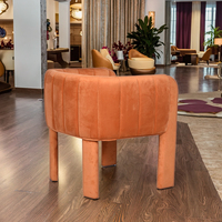 Chaises de salle à manger modernes en velours, dossier en forme de U, pieds en métal, design ergonomique, imperméables, durables, écologiques, pour la maison, le bar, l'hôtel