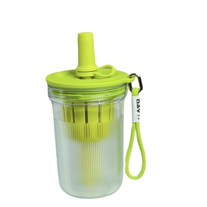 Stylish Women's Water Bottle With Straw Tea Water Separation Portable Student Office Cup <b>PC</b> Material - Product Image 4