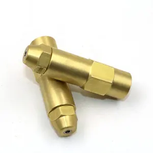 Siphon Air Atomizing Spray Nozzle Waste Oil Heater Brass Full Cone Oil Mist Nozzle Burner Oil Injector Gas Water Fuel Sprayer