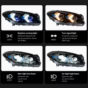 AURON para Serie 5 F10/F18 2010-2017, Faros Delanteros LED DRL Blancos de 12V 36W 6000K, Nuevos, Plug and Play, Retrofit/Actualización de Iluminación - Product Image 4