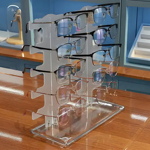 Tùy chỉnh hiện đại thân thiện với môi Acrylic kính hiển thị đứng có thể tái chế cửa hàng bán lẻ Countertop Kính mát hiển thị - Product Image 3