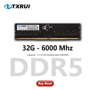 Nouveau module de mémoire RAM DDR5 32 Go 6000 MHz TXRUI 2026 pour PC de bureau DIMM PC5-48000 XMP pour entreprises informatiques - Product Image 2