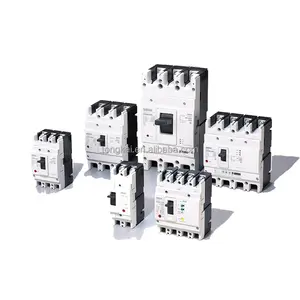 Factory AC 400V 125 amp MCCB 1P 3P 4P 10a 32a 63a 100a 125a 150a 250a 400a Moulded Case Circuit Breaker