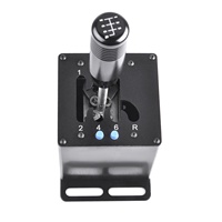 PC USB Simulator Shifter 7 + R 6 + R H Gear Shifter pour jeux de course Sim (7 + R) avec bouton poussoir