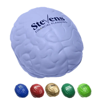 Balle anti-stress en mousse PU personnalisable avec logo, couleur au choix, jouet promotionnel, balle anti-stress pour le cerveau, vente chaude