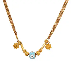 N0163 colar com pingente de flor, colar com pingente de bola, de aço inoxidável, azul e branco, feminino, 2 fios de corrente, verniz floral, sem gola, joias
