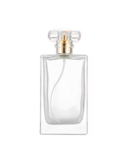 Flacon de parfum de luxe en verre transparent 30 ml, flacon d'eau mat 10 ml séparé, diffuseur à pression, emballage avec impression sérigraphique