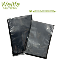 Emballage alimentaire transparent texturé en relief, sac sous vide en plastique imprimé sur mesure, sac sous vide en nylon transparent