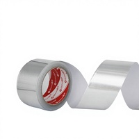 Ruban adhésif en aluminium Ginnva, adhésif acrylique, pour l'étanchéité des tuyaux d'extraction de fumée, réparation des fuites, imperméable, isolation thermique, protection