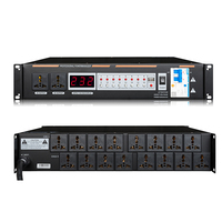 DB-1602 Séquenceur d'alimentation 18 prises Conditionneur 6000W Montage en rack Contrôleur d'alimentation numérique audio professionnel Régulateur