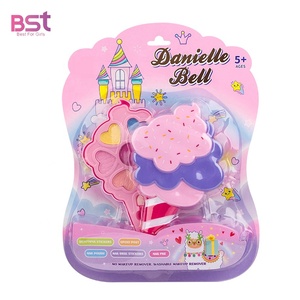 Ensemble complet de robes, <span class=keywords><strong>jeu</strong></span> de <span class=keywords><strong>maquillage</strong></span> DIY, chaussures à talons hauts de princesse lavables, boîte de <span class=keywords><strong>maquillage</strong></span>, jouet - Product Image 4