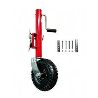 Roue de manœuvre pivotante pour remorque de 2000 lb avec roue de 10 pouces pour sable et plage