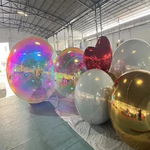 Hot Sale Inflatable Big Flash Ball Pvc Reflective Ball/inflatable Christmas Mirror Ball/illusion Big Balloon