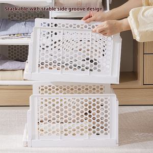 Organizador <span class=keywords><strong>de</strong></span> Armario <span class=keywords><strong>de</strong></span> Plástico Ventilado y Duradero, Estante <span class=keywords><strong>de</strong></span> Almacenamiento Multicapa para <span class=keywords><strong>Ropa</strong></span> Interior, Optimiza el Espacio - Product Image 2