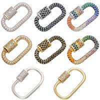 Fermoir à crochet en laiton plaqué or 18 carats de haute qualité VK106 pour la fabrication de bijoux, colliers, porte-clés, bracelets, accessoires de bricolage, 14,5*24,5 mm