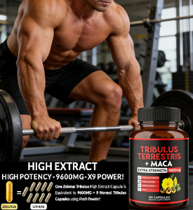 Özel Marka <span class=keywords><strong>Tribulus</strong></span> Maca Takviyesi 90 Kapsül 3 Aylık Kullanım Diyet Takviyesi 20:1 Ekstrakt <span class=keywords><strong>Tribulus</strong></span> <span class=keywords><strong>Terrestris</strong></span> Kapsülleri - Product Image 6