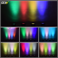 Projecteur LED PAR GEVV étanche IP65 12x18W RGBAW UV sans fil DMX Wifi avec télécommande APP et alimentation par batterie
