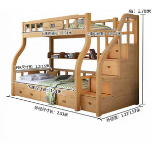 Letti <span class=keywords><strong>a</strong></span> Castello in Legno Massello Intagliati <span class=keywords><strong>a</strong></span> Mano, Estensibili e Pieghevoli, <span class=keywords><strong>con</strong></span> Cassetti Contenitore, Scala e Sponde di Sicurezza - Vendita Diretta dalla Fabbrica - Product Image 6