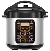 Cuisinière électrique à pression multifonctionnelle 10-en-1 avec écran LED intelligent, pot intérieur antiadhésif, usage domestique, 220-240V, 5L, OEM CB CE RoHS