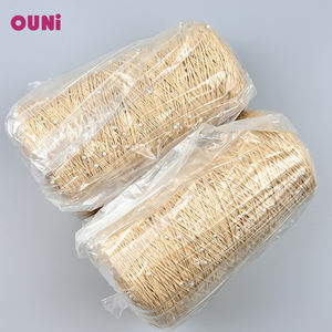 300 grammo fabbrica produrre commercio all'ingrosso prezzo negozio di vendita bianco PearlsYarn6ply100 % filo di cotone con 3mm dimensioni di perle di vetro per filati - Product Image 6