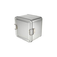 Boîte en fer blanc recyclable hermétique à double fermoir pour biscuits, snacks, gâteaux de lune et pâtisseries artisanales